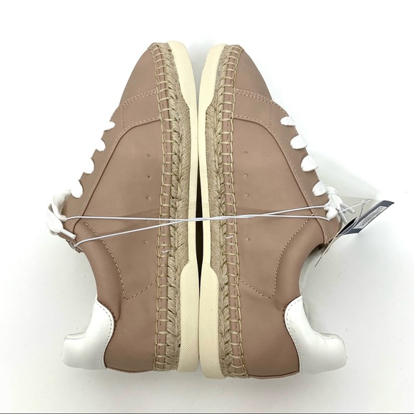 Universal Thread Shaelyn Espadrille Tan Lace Up Boho Sneaker With Memory Foam - Picture 6 of 16